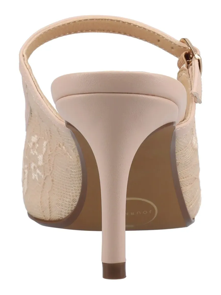 Женские туфли-мюли Tiffee Mary Jane Journee Collection, Bone Lace — изображение 3 из 6