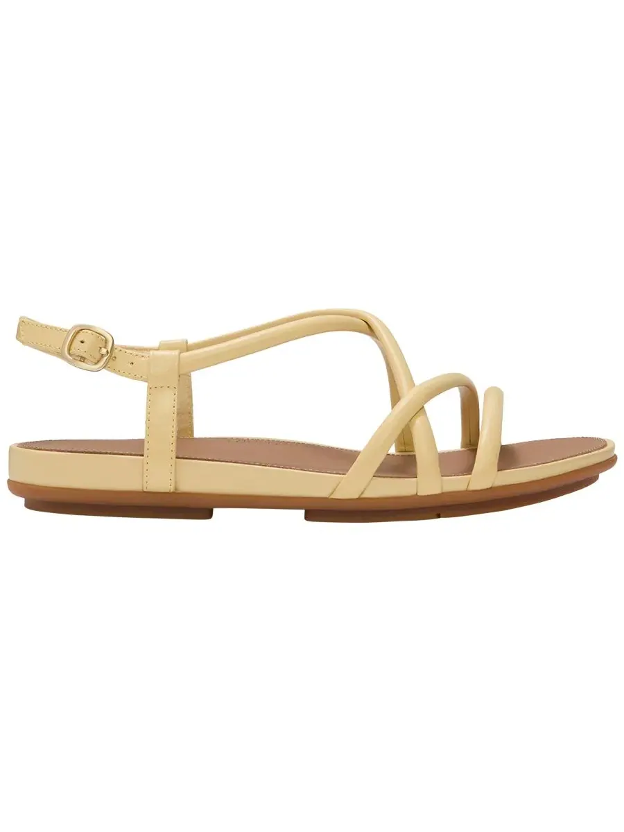 Женские кожаные сандалии Gracie с ремешками на пятке Fitflop — изображение 2 из 7, блондин