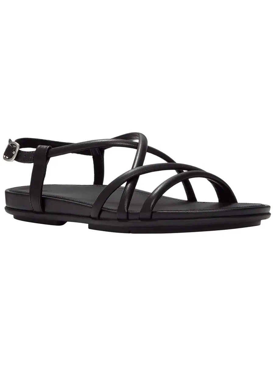 Женские кожаные сандалии Gracie с ремешками на пятке Fitflop — изображение 1 из 7, черный