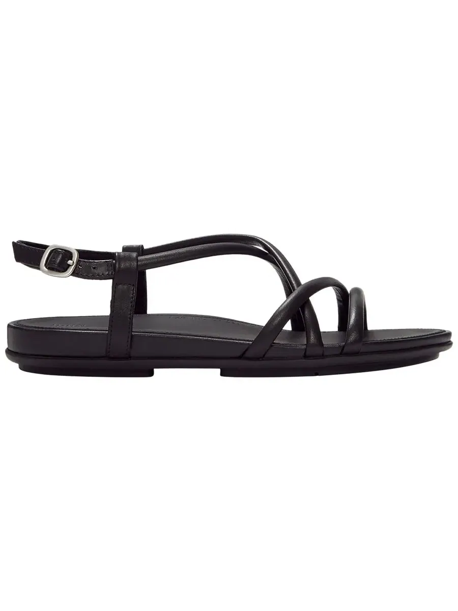 Женские кожаные сандалии Gracie с ремешками на пятке Fitflop — изображение 2 из 7, черный