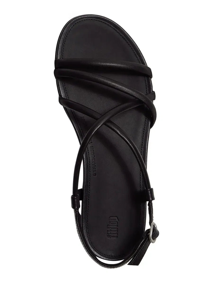 Женские кожаные сандалии Gracie с ремешками на пятке Fitflop — изображение 3 из 7, черный
