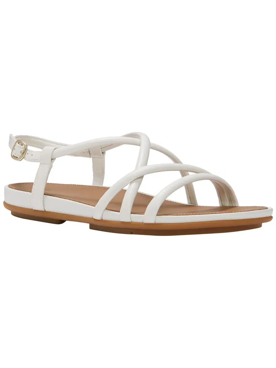 Женские кожаные сандалии Gracie с ремешками на пятке Fitflop — изображение 1 из 6, белый