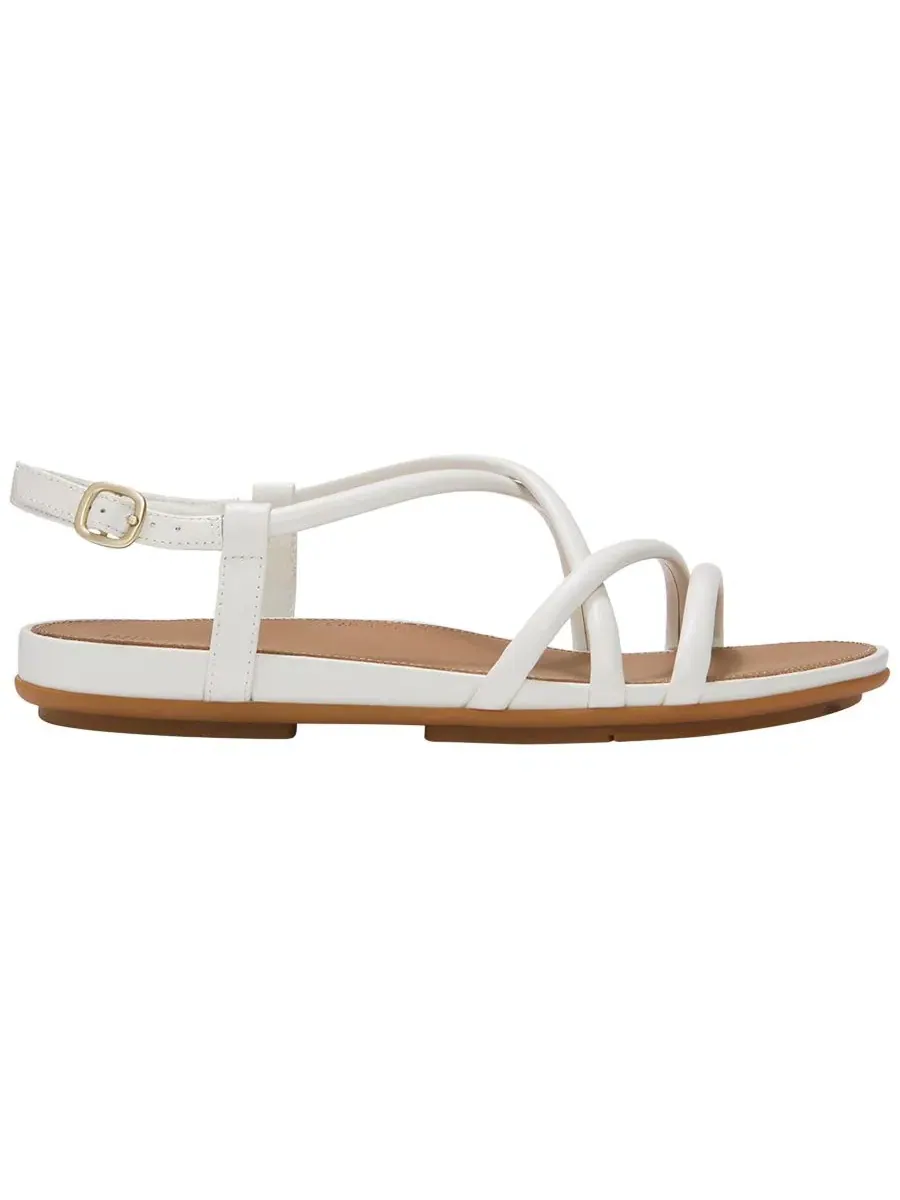 Женские кожаные сандалии Gracie с ремешками на пятке Fitflop — изображение 2 из 6, белый