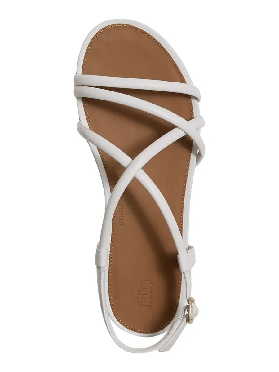 Женские кожаные сандалии Gracie с ремешками на пятке Fitflop — изображение 3 из 6, белый