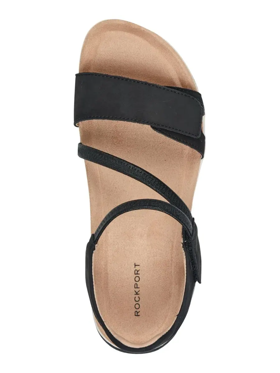 Женские сандалии Shevon с ремешками и круглым носком Rockport — изображение 4 из 5, черный