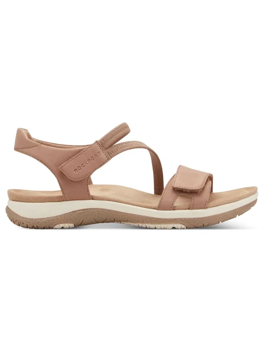Женские сандалии Shevon с ремешками и круглым носком Rockport — изображение 2 из 5, коричневый