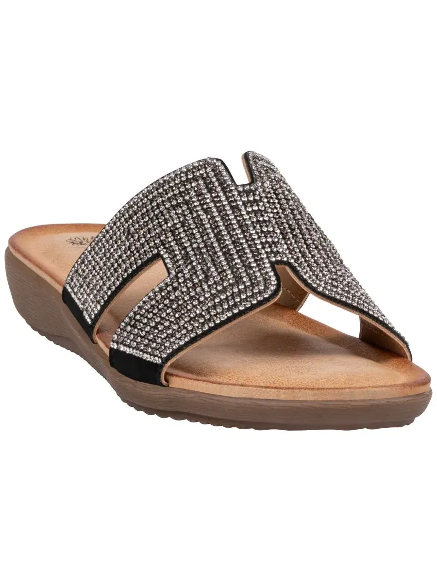 Женские сандалии Paxal с декоративной отделкой Gc Shoes — черный