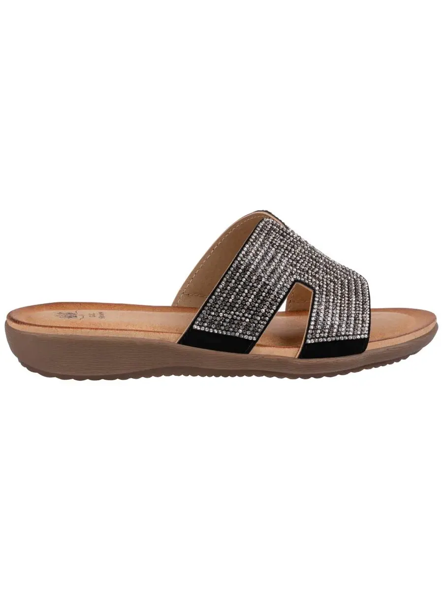 Женские сандалии Paxal с декоративной отделкой Gc Shoes — изображение 2 из 5, черный