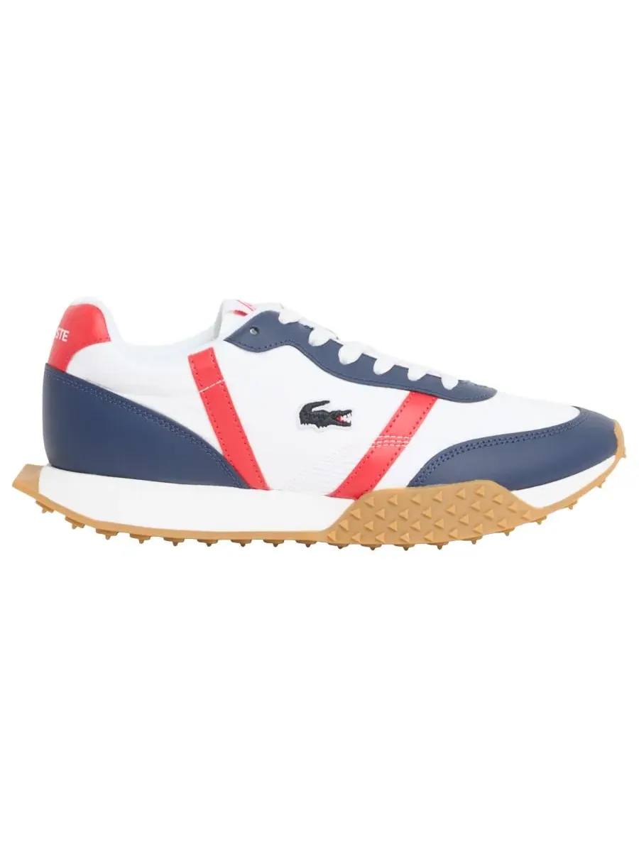 Мужские кроссовки Liberty на шнуровке Lacoste — изображение 2 из 5, красный/белый/синий