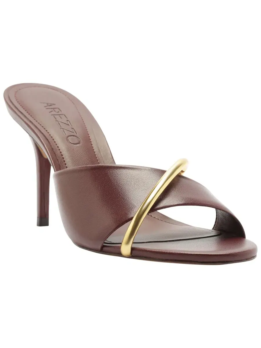 Босоножки на высоком каблуке с открытым носком, модель Margaret High Stiletto Arezzo