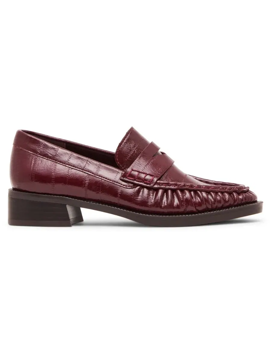 Лоферы-слипоны Fletcher Anne Klein — изображение 2 из 7, бордовый