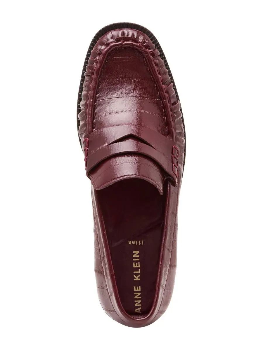 Лоферы-слипоны Fletcher Anne Klein — изображение 4 из 7, бордовый