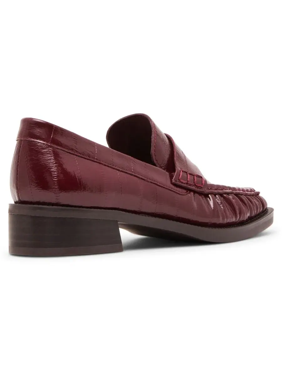 Лоферы-слипоны Fletcher Anne Klein — изображение 6 из 7, бордовый