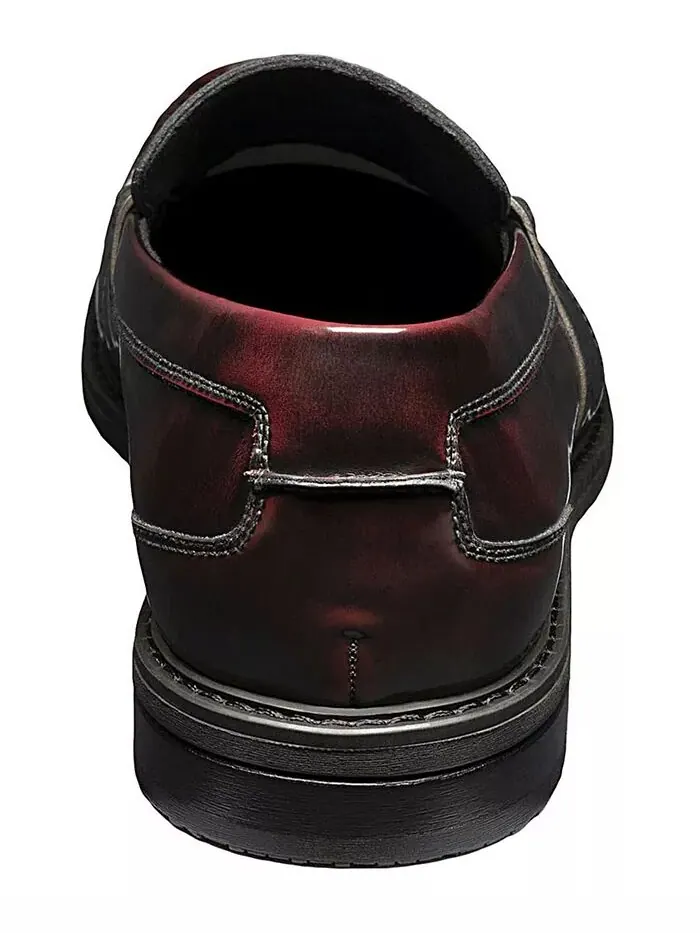 Мужские пенни-лоферы Lincoln Moc Toe Nunn Bush — изображение 3 из 7, бордовый