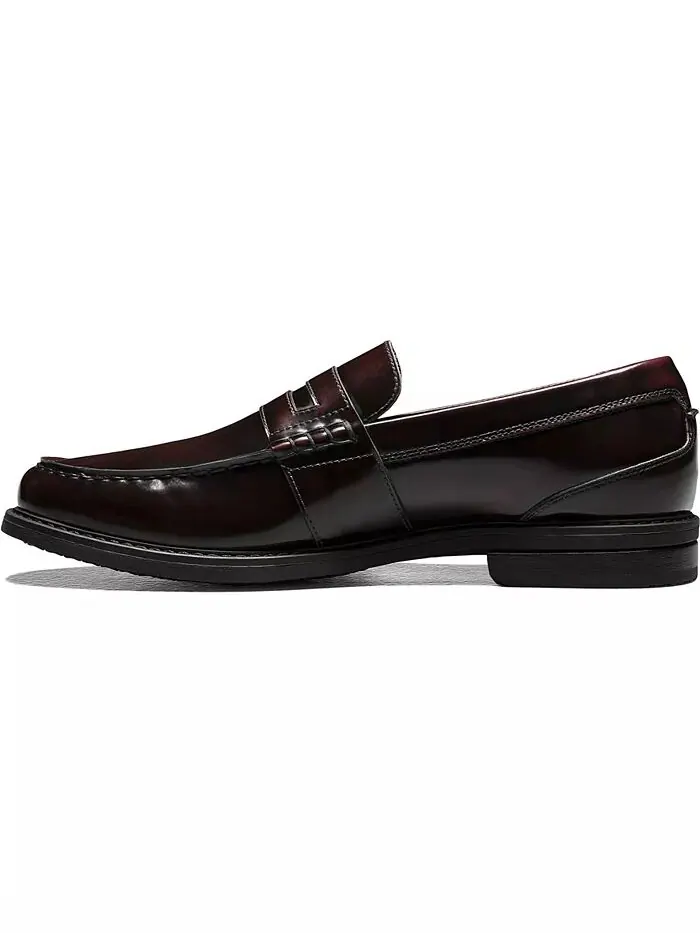 Мужские пенни-лоферы Lincoln Moc Toe Nunn Bush — изображение 6 из 7, бордовый