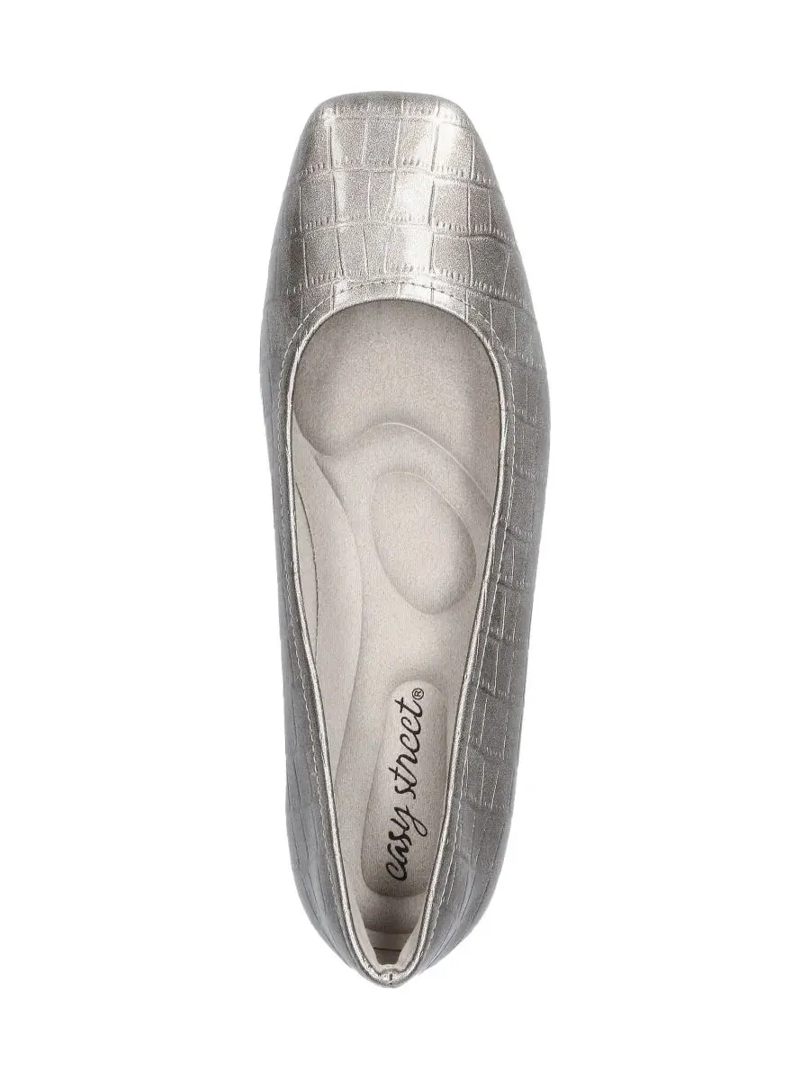 Балетки-слипоны Crescent Slip-On Easy Street — изображение 4 из 6, серебристый