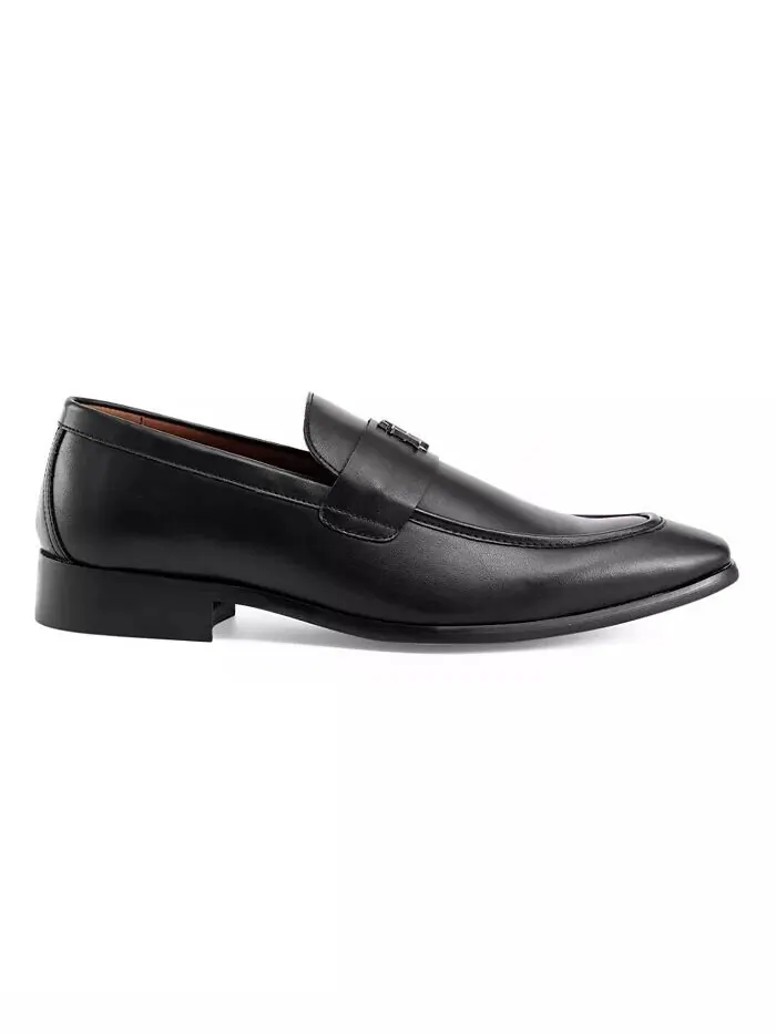 Мужские мокасины Sawlin с логотипом и отделкой Tommy Hilfiger — изображение 2 из 5, черный