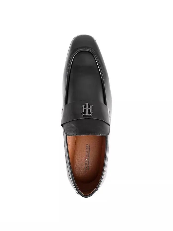 Мужские мокасины Sawlin с логотипом и отделкой Tommy Hilfiger — изображение 4 из 5, черный