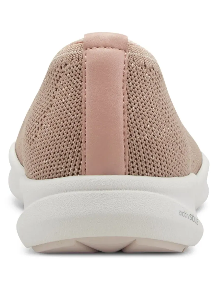 Женские балетки на плоском ходу с мыском Round Toe, модель Roana Rockport — изображение 3 из 5, розовый