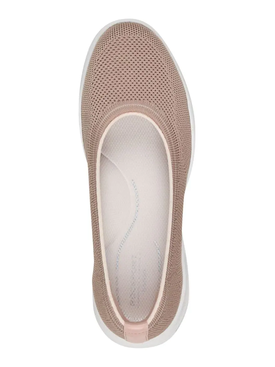 Женские балетки на плоском ходу с мыском Round Toe, модель Roana Rockport — изображение 4 из 5, розовый