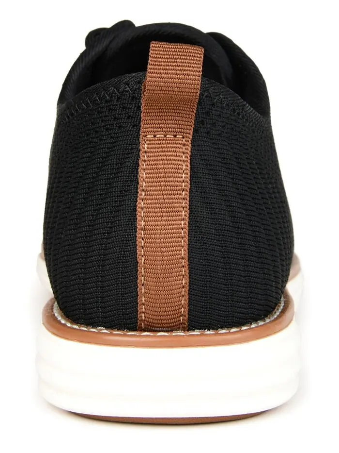 Мужские модельные туфли Novak широкой ширины Tru Comfort из пенопласта со шнуровкой и круглым — изображение 3 из 5, черный