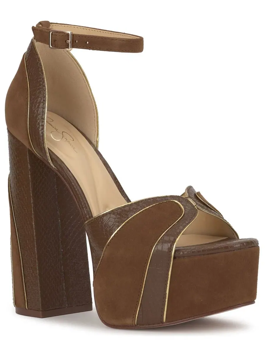 Босоножки на платформе и каблуке Avele Platform Block Heel Dress Sandals Jessica Simpson