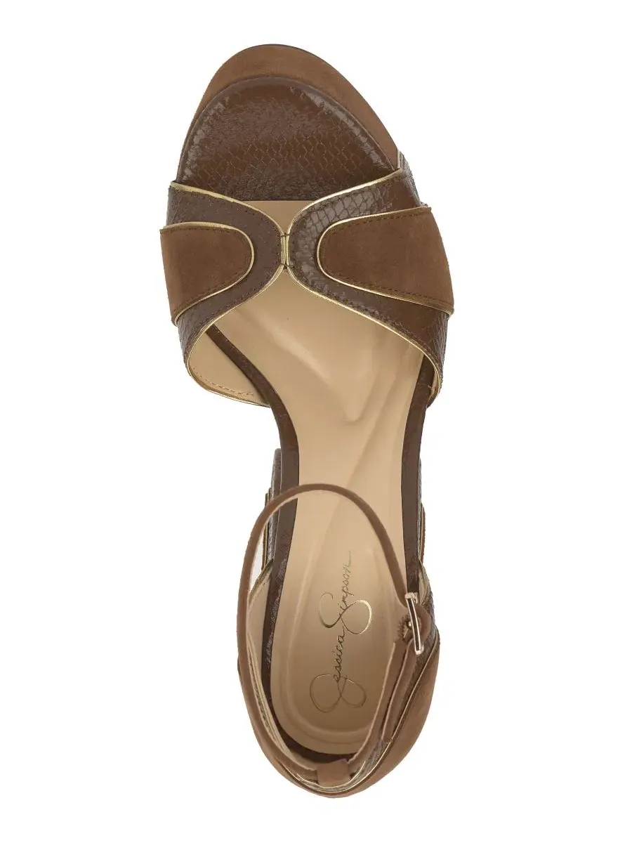 Босоножки на платформе и каблуке Avele Platform Block Heel Dress Sandals Jessica Simpson — изображение 4 из 5