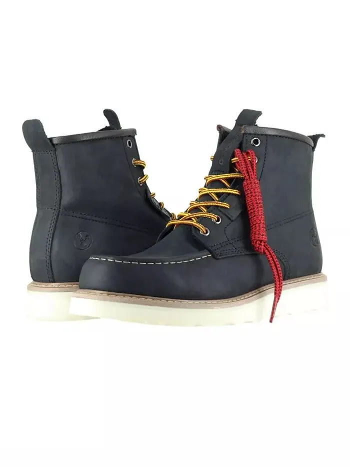 Мужские рабочие ботинки Moc Toe 6– Ботинки на танкетке со стальным носком – Подошва Vibram EVA – — изображение 1 из 3, черный