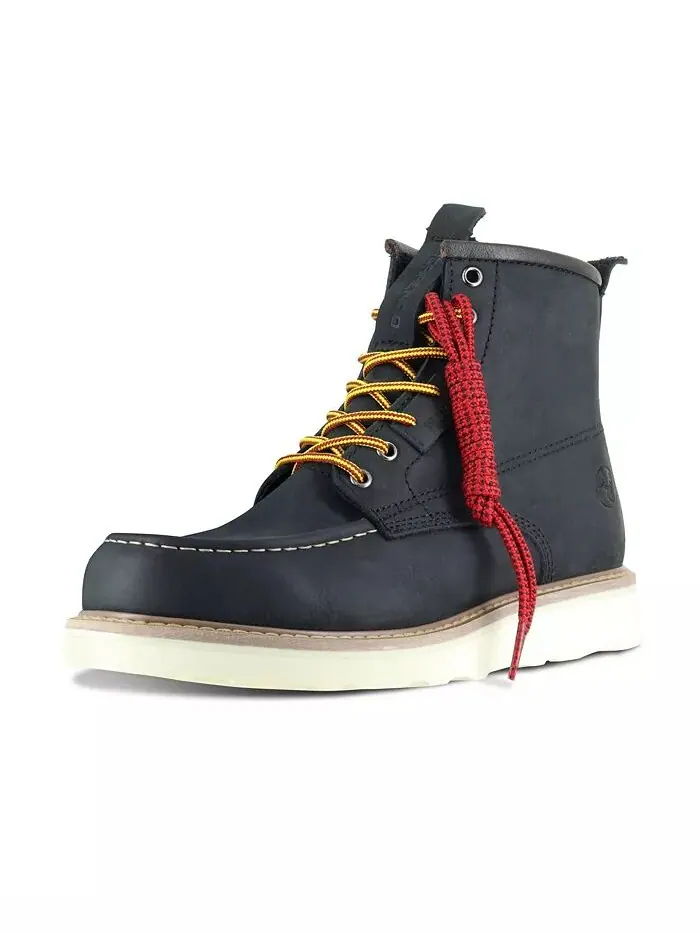 Мужские рабочие ботинки Moc Toe 6– Ботинки на танкетке со стальным носком – Подошва Vibram EVA – — изображение 3 из 3, черный