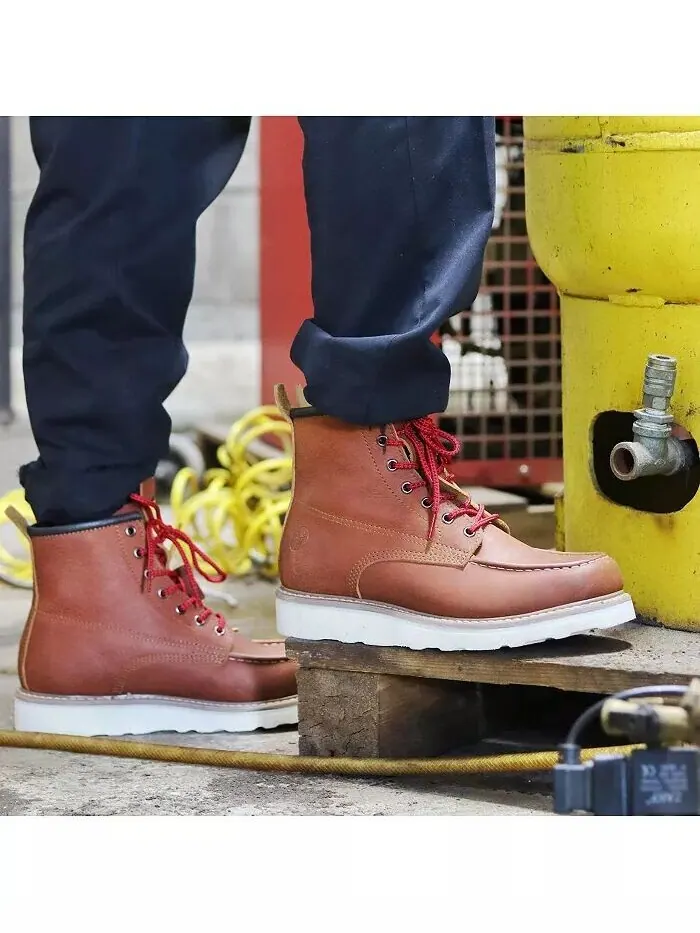 Мужские рабочие ботинки Moc Toe 6– Ботинки на танкетке со стальным носком – Подошва Vibram EVA – — изображение 3 из 3