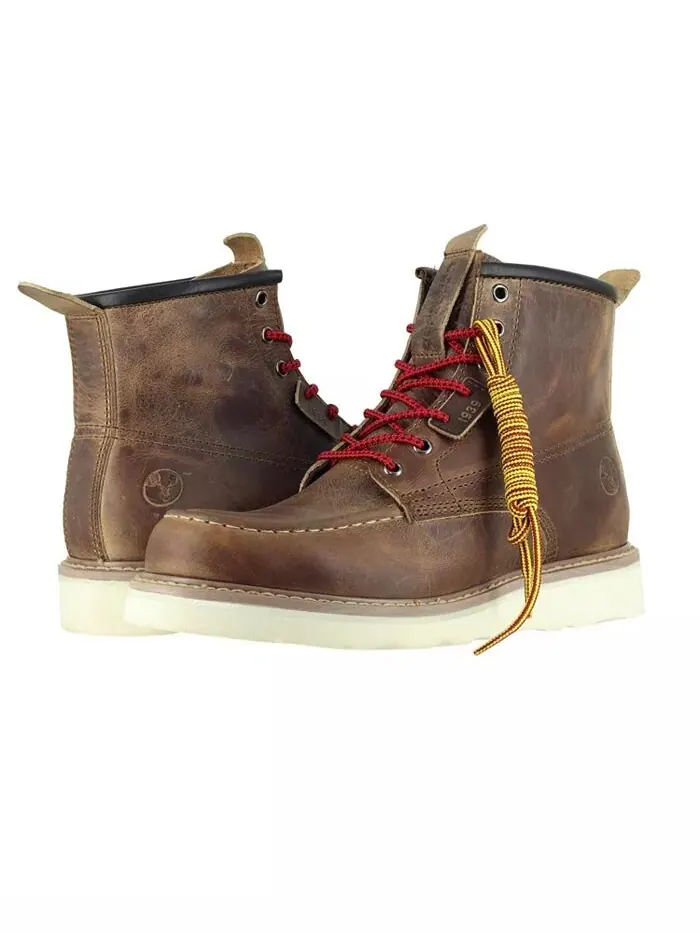 Мужские рабочие ботинки Moc Toe 6– Ботинки на танкетке со стальным носком – Подошва Vibram EVA – — изображение 1 из 3, желтый