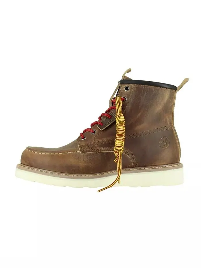 Мужские рабочие ботинки Moc Toe 6– Ботинки на танкетке со стальным носком – Подошва Vibram EVA – — изображение 3 из 3, желтый