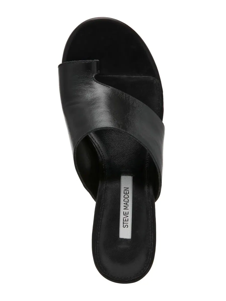 Босоножки на каблуке-лезвии Valentin Hooded Blade-Heel Steve Madden — изображение 4 из 7, черный