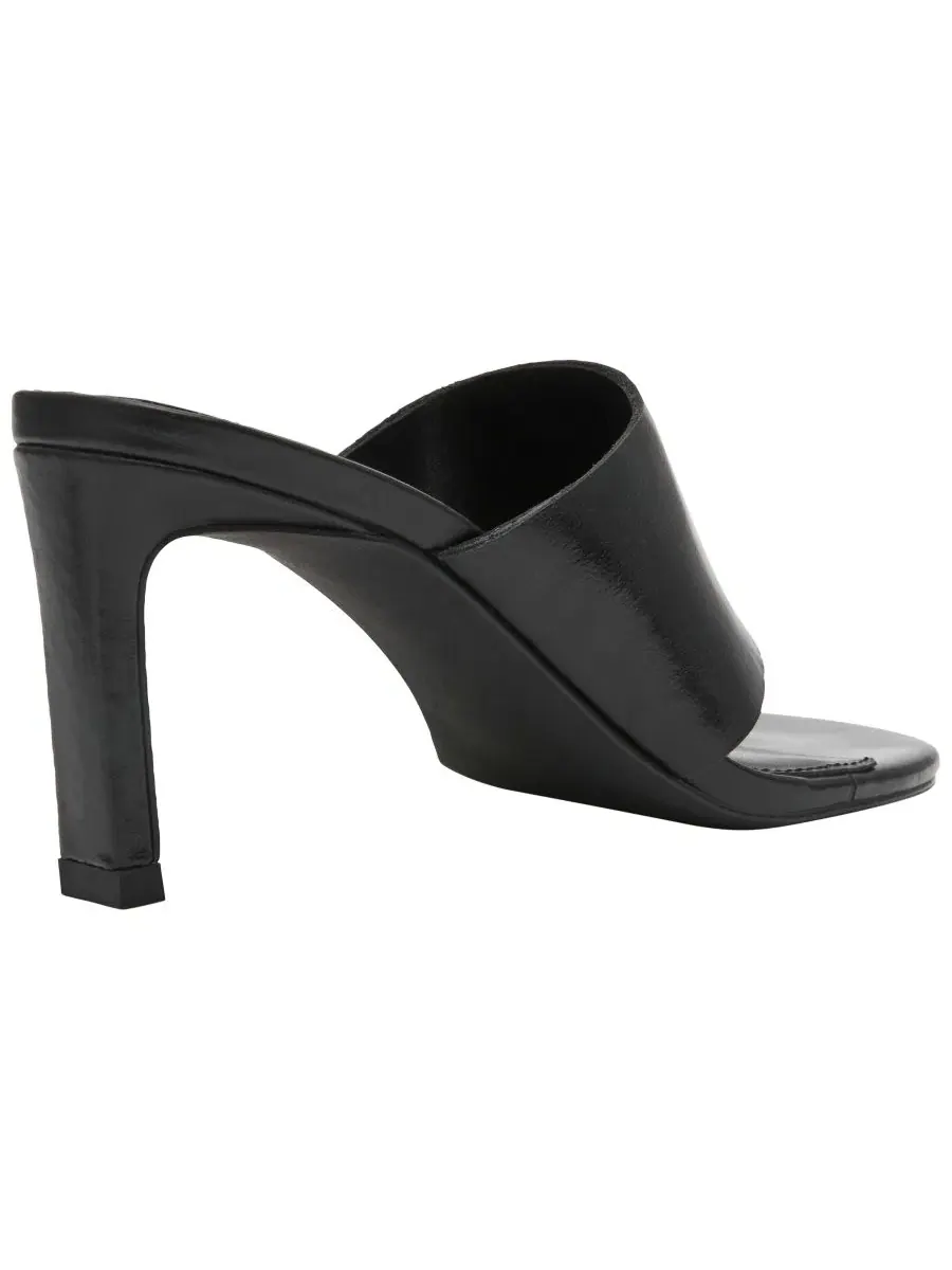 Босоножки на каблуке-лезвии Valentin Hooded Blade-Heel Steve Madden — изображение 7 из 7, черный
