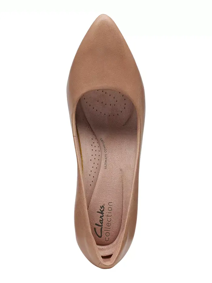 Туфли-лодочки женские Clarks Kataleyna Gem с острым носом — изображение 4 из 12, бежевый