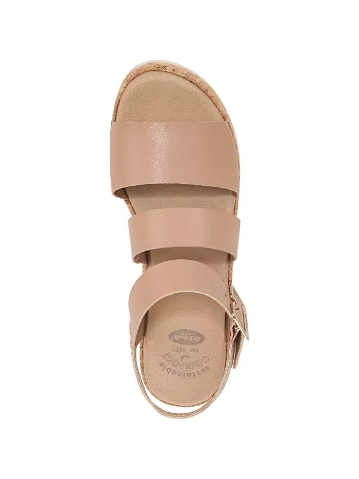 Женские платформенные сандалии-эспадрильи Once Twice Dr. Scholl's — изображение 4 из 7, коричневый