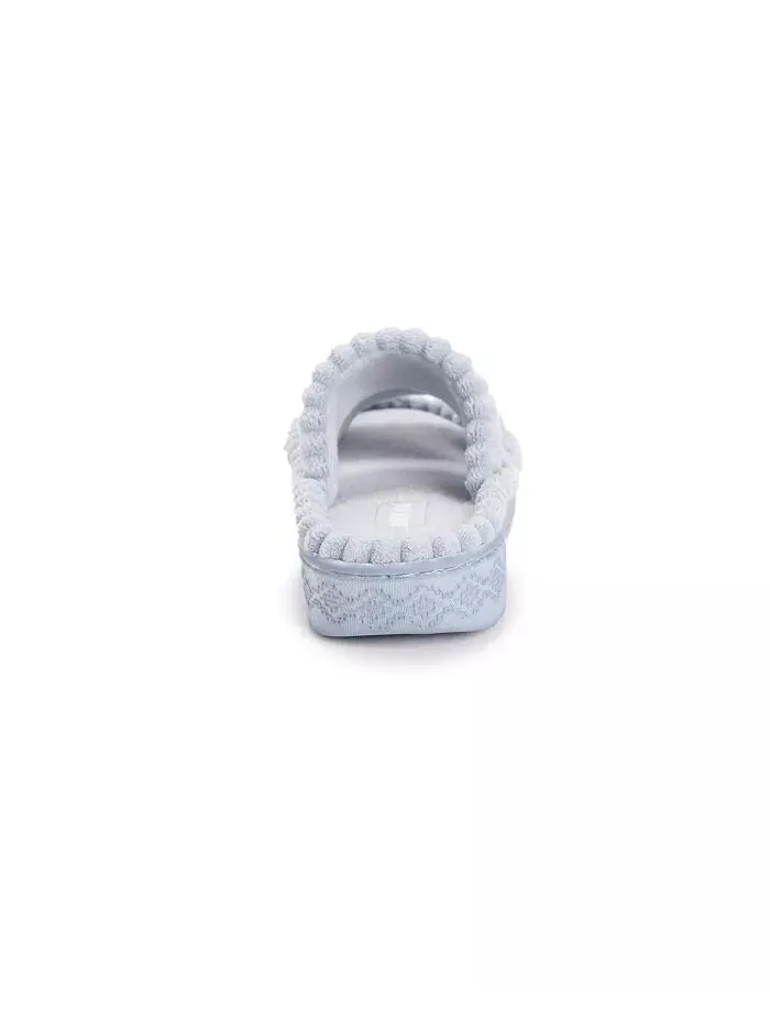 Женские тапочки-слайды с двойным ремешком MUK LUKS — изображение 3 из 8, облачный