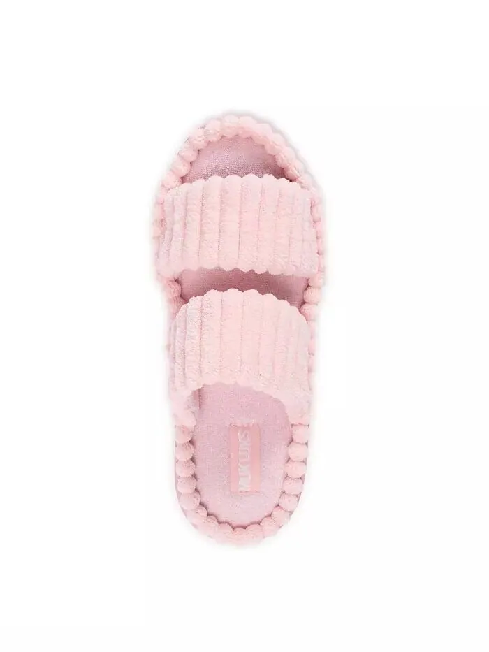 Женские тапочки-слайды с двойным ремешком MUK LUKS — изображение 5 из 8, розовый