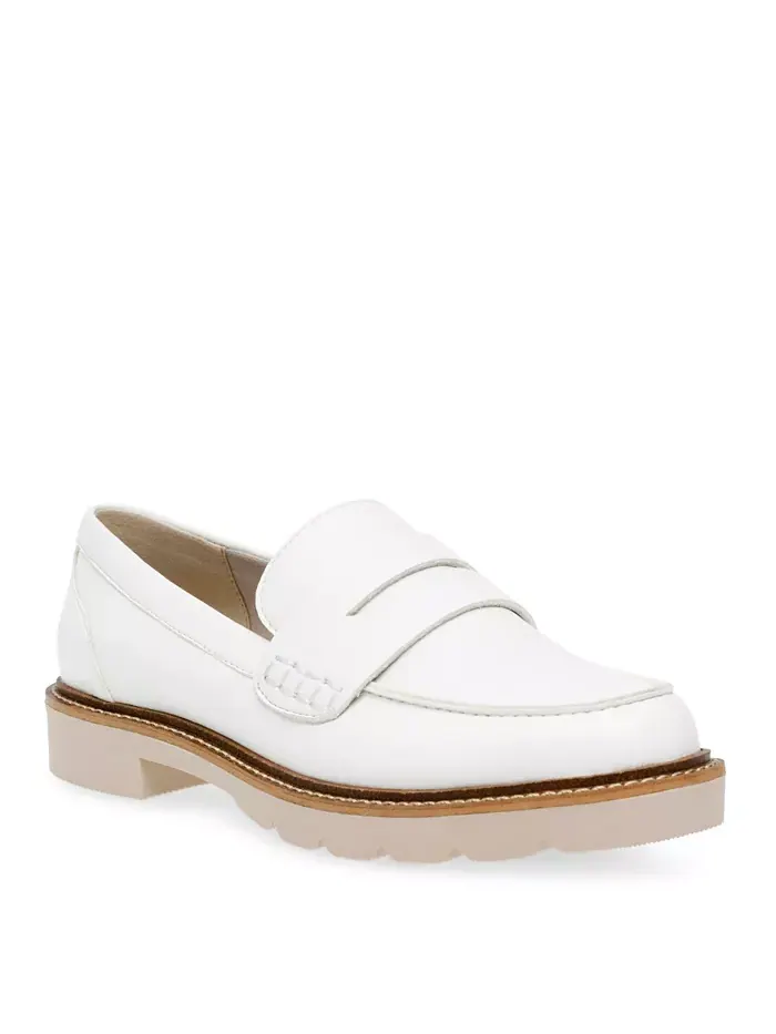 Женские лоферы Emmylou на массивной подошве Anne Klein — изображение 1 из 5, белый