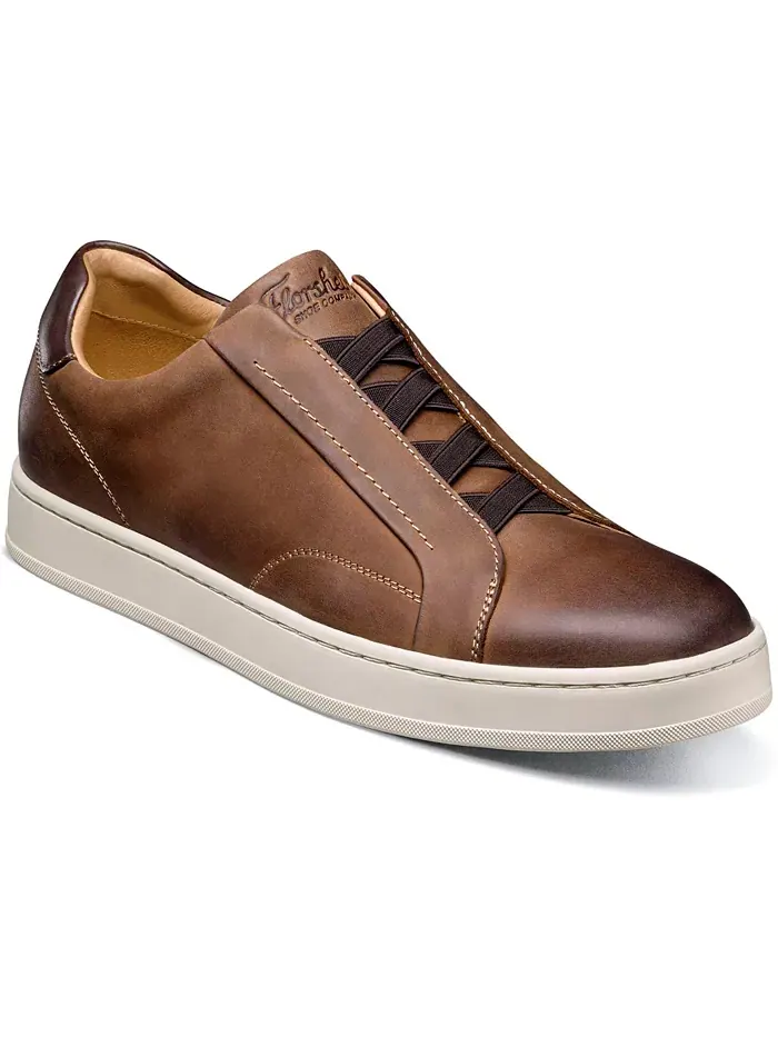 Мужские кроссовки Monopoli с эластичной шнуровкой до носка Florsheim — изображение 1 из 8, коричневый