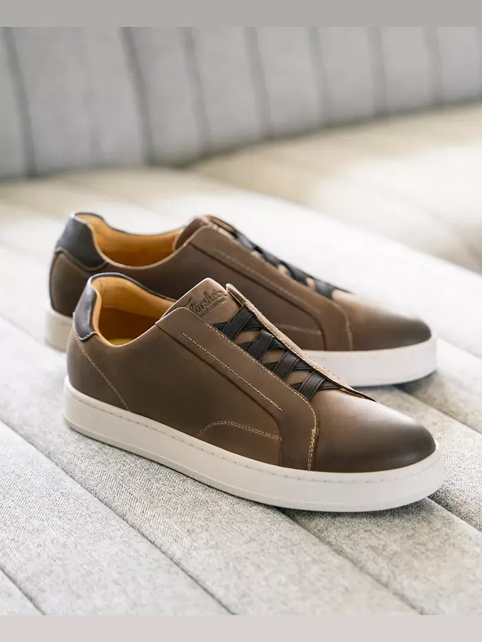Мужские кроссовки Monopoli с эластичной шнуровкой до носка Florsheim — изображение 7 из 8, коричневый