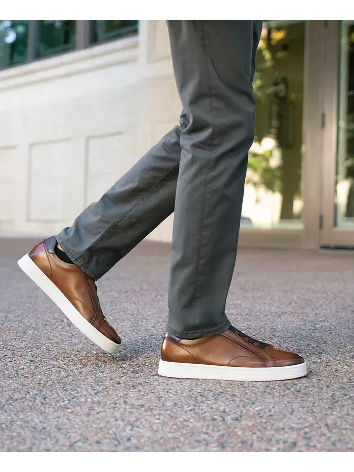 Мужские кроссовки Monopoli с эластичной шнуровкой до носка Florsheim — изображение 8 из 8, коньячный мульти