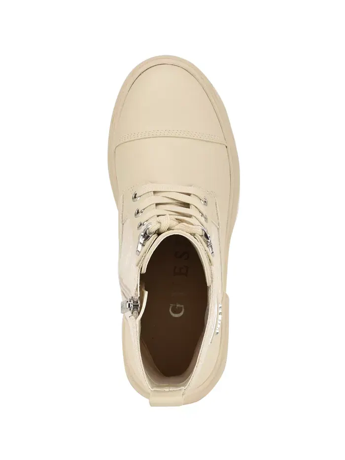 Женские ботинки Yarini Platform Lug Combat Guess — изображение 4 из 5, слоновая кость/кремовый