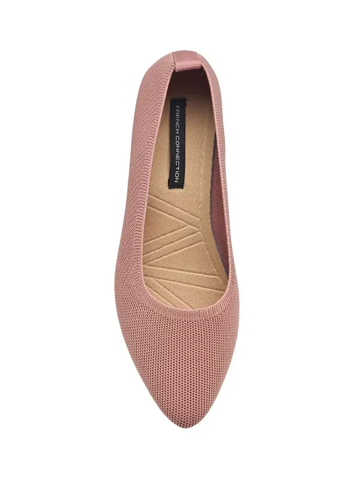 Женские балетки Caputo Knit French Connection — изображение 5 из 5, розовый