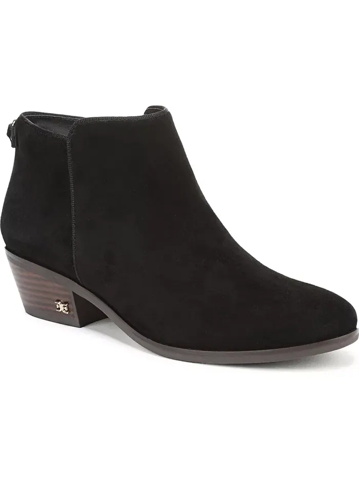 Женские короткие ботильоны на молнии Sam Edelman — изображение 1 из 5, черный