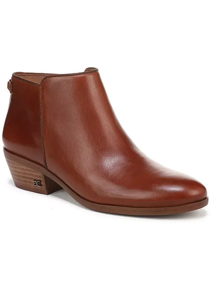 Женские короткие ботильоны на молнии Sam Edelman — изображение 1 из 5, коричневый