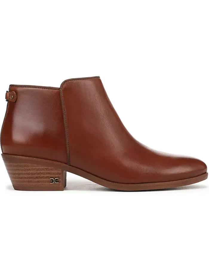 Женские короткие ботильоны на молнии Sam Edelman — изображение 2 из 5, коричневый