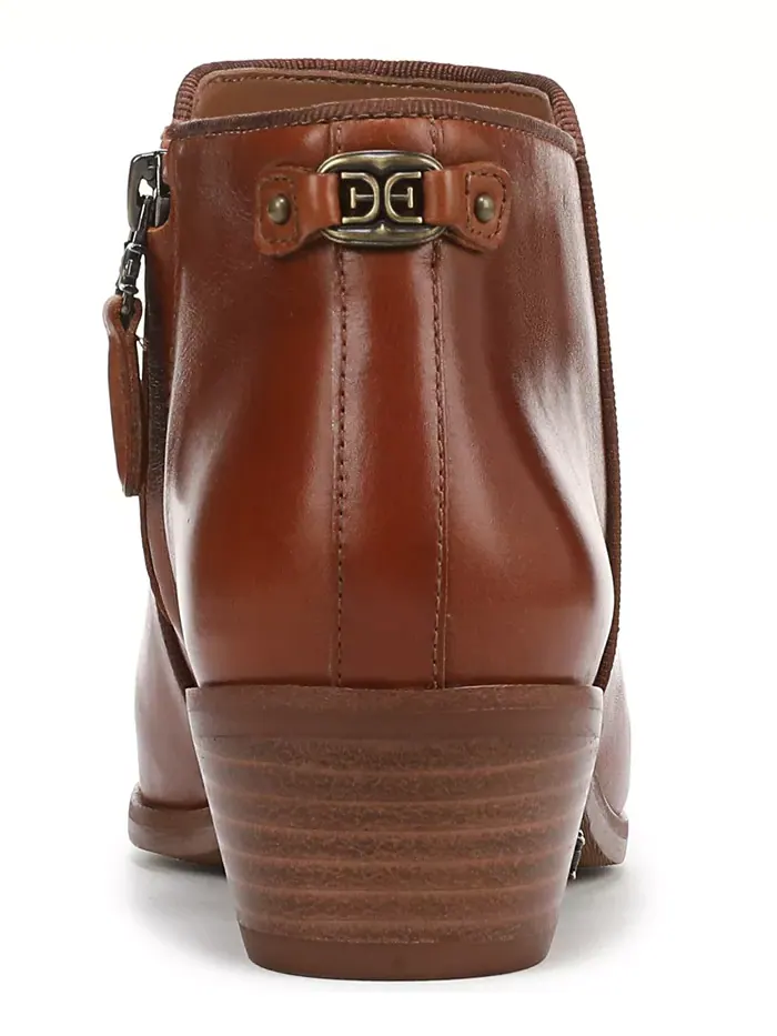 Женские короткие ботильоны на молнии Sam Edelman — изображение 3 из 5, коричневый