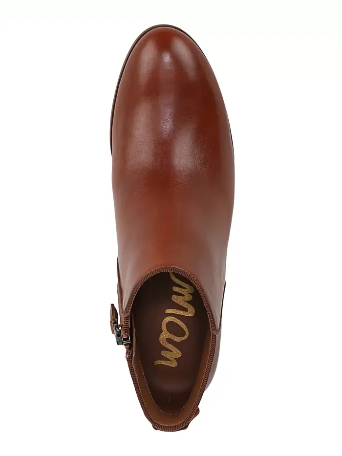 Женские короткие ботильоны на молнии Sam Edelman — изображение 4 из 5, коричневый