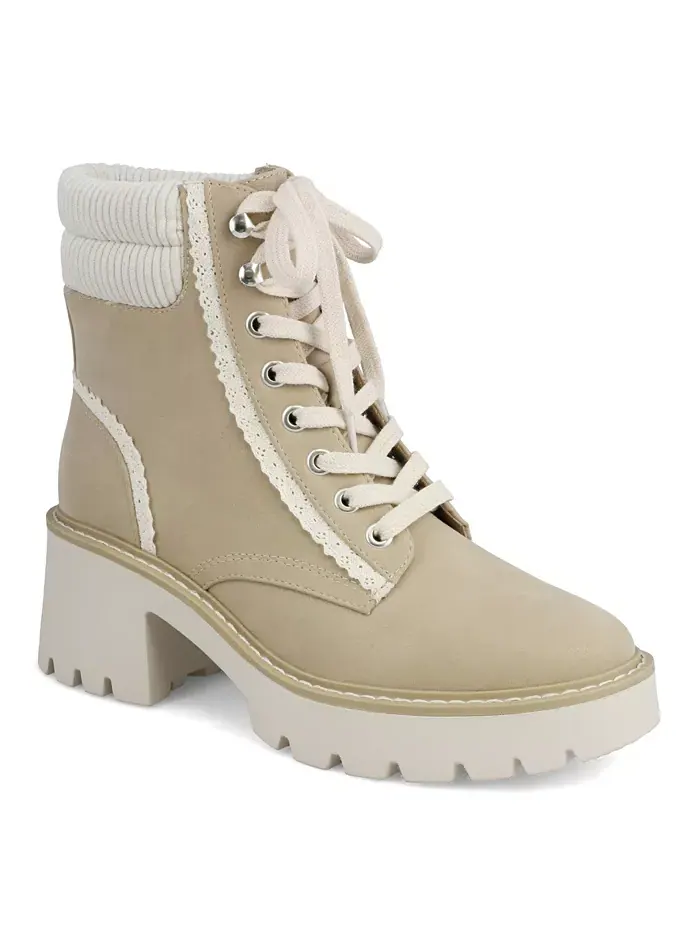 Женские ботинки Nakoma Block Heel на шнуровке Mia — изображение 1 из 5, бежевый/бежевый